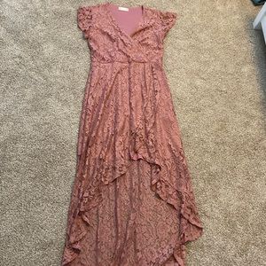 Altar’d State Pink Lace Dress Size Medium Never Worn